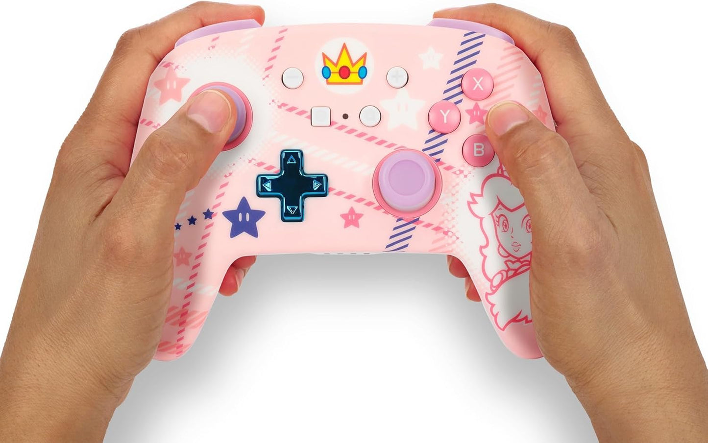 Mando inalámbrico para Nintendo Switch - Princesa Peach (cuadros)