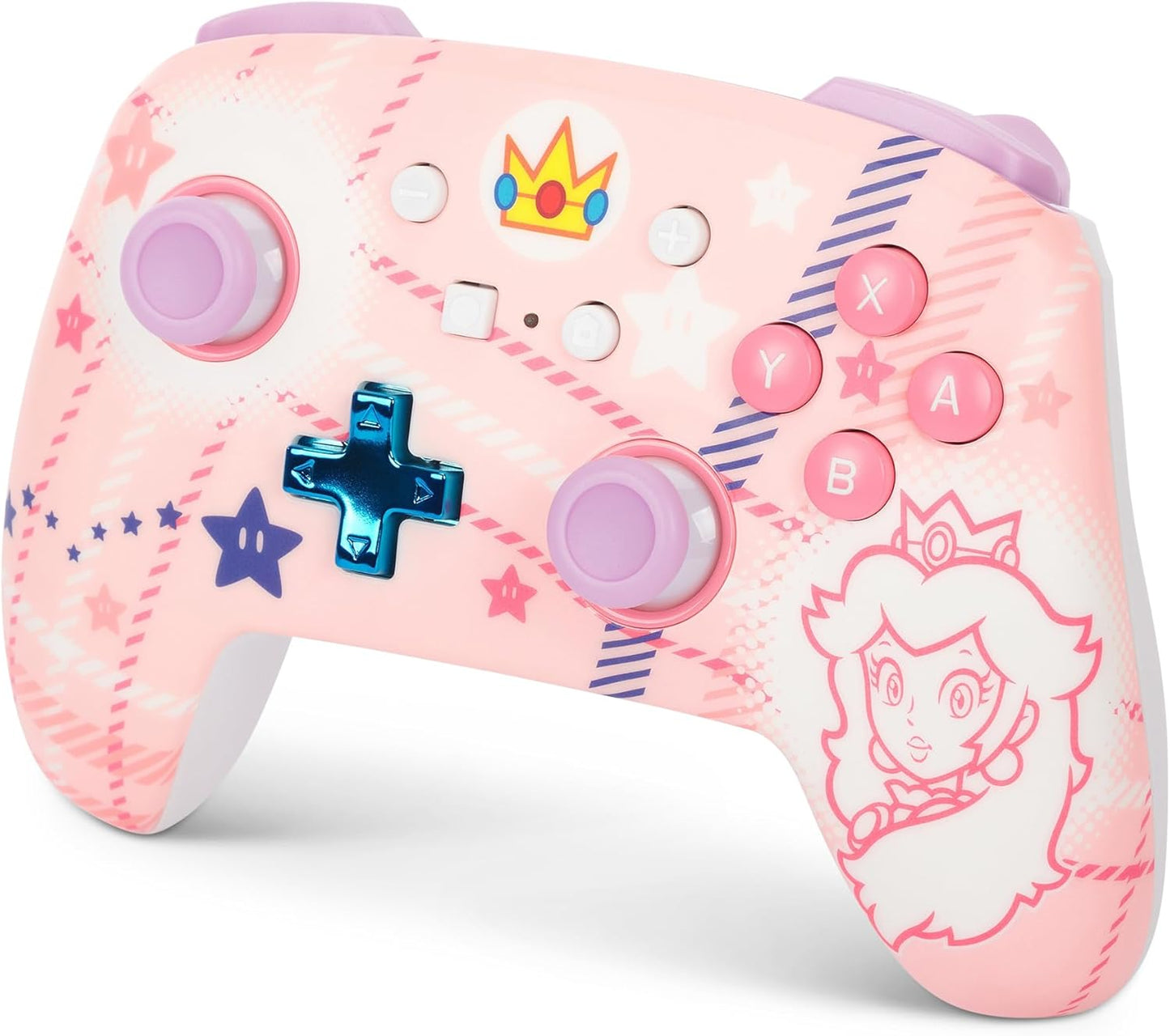 Mando inalámbrico para Nintendo Switch - Princesa Peach (cuadros)
