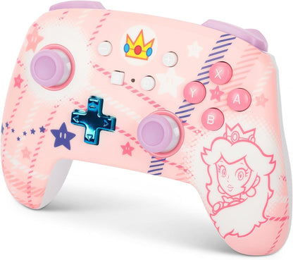 Mando inalámbrico para Nintendo Switch - Princesa Peach (cuadros)