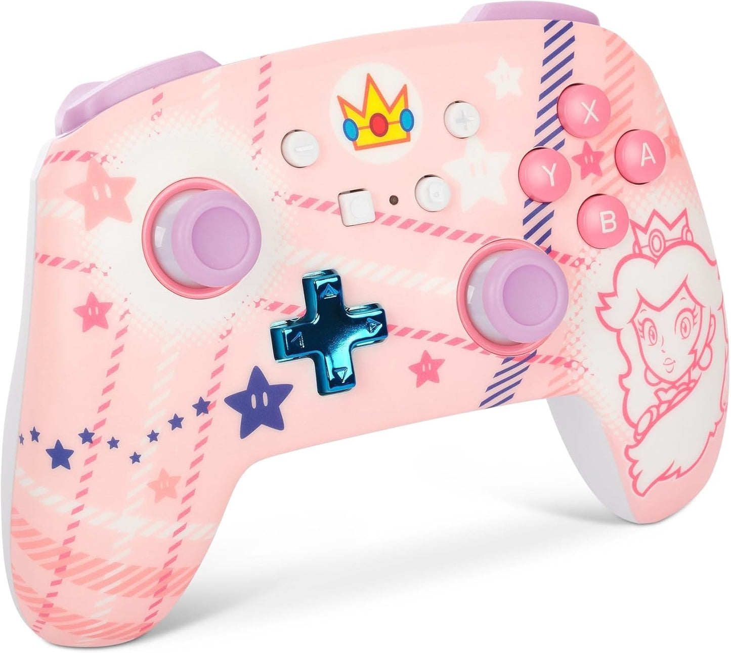 Mando inalámbrico para Nintendo Switch - Princesa Peach (cuadros)