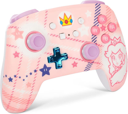 Mando inalámbrico para Nintendo Switch - Princesa Peach (cuadros)