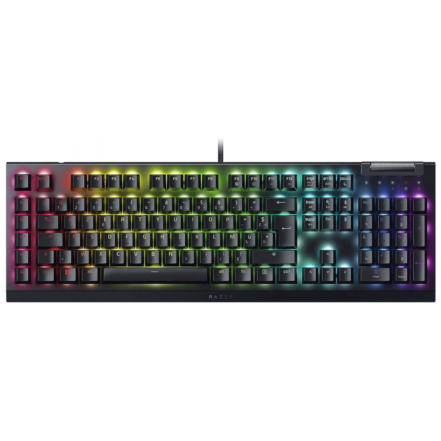 Razer BlackWidow V4 X - Switch verde - Negro