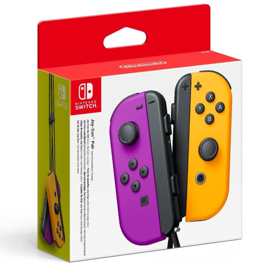 Juego de mandos Joy-Con morado neón (I) y naranja neón (D) para Nintendo Switch