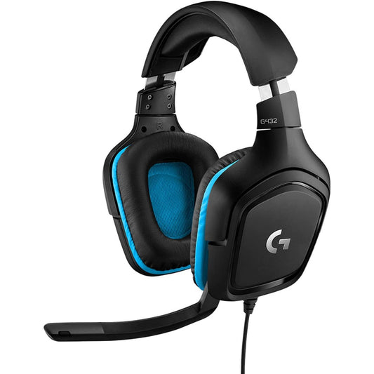 Logitech G432 Auricular Gamer con Cable, Sonido 7.1 Surround