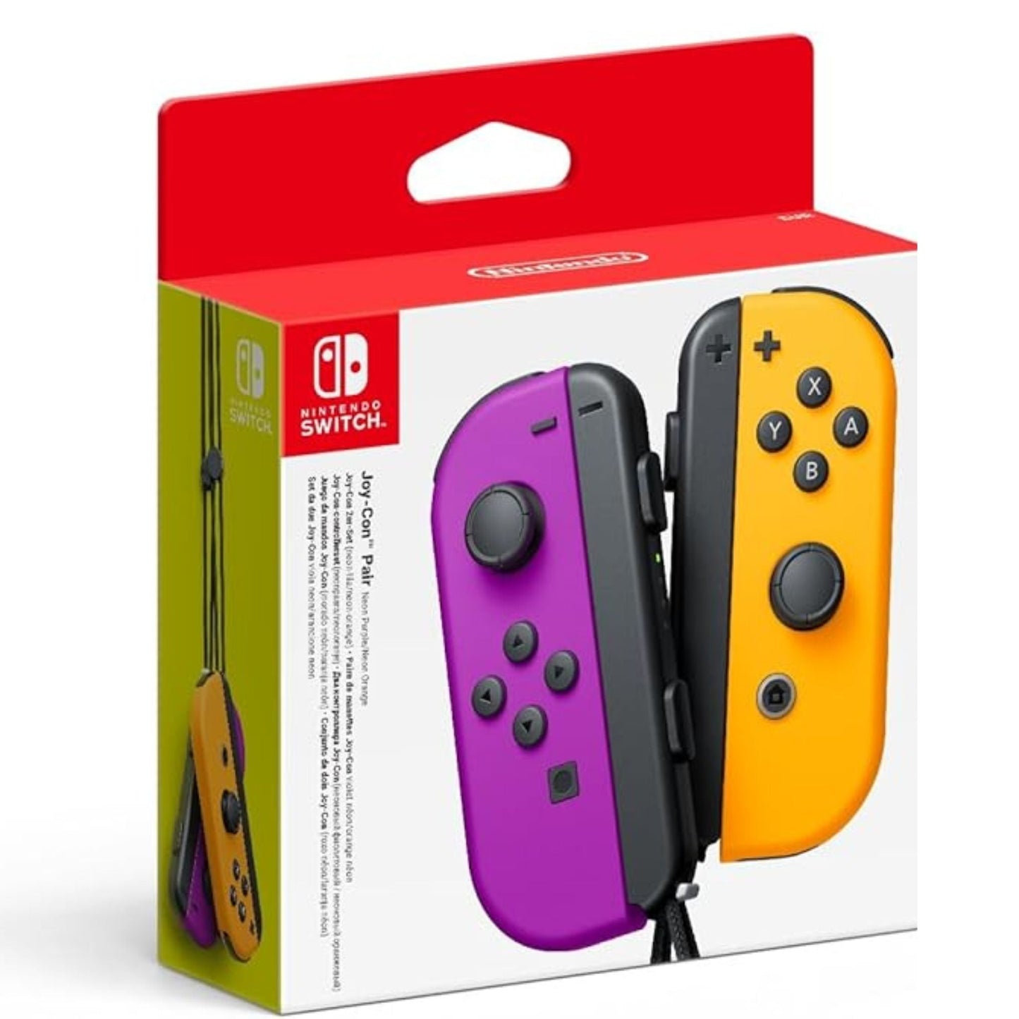 Nintendo Par de Mandos Joy-Con Izquierdo Morado Neón/Derecho Naranja Neón