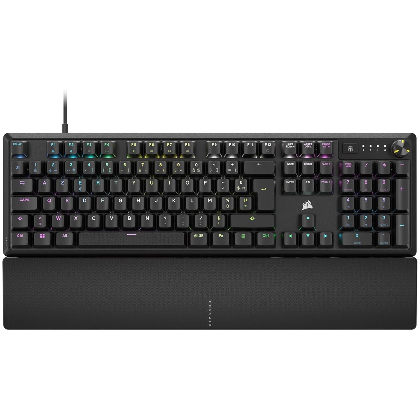 Corsair teclado gaming mecánico K70 CORE RGB — Gris acier